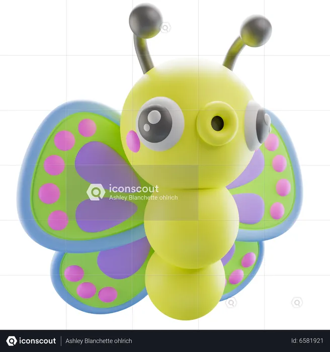 Borboleta  3D Icon