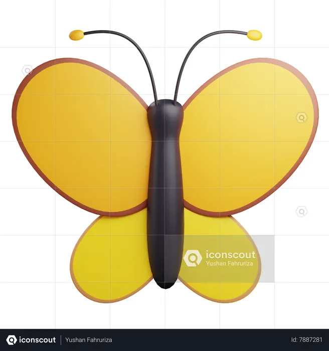 Borboleta  3D Icon