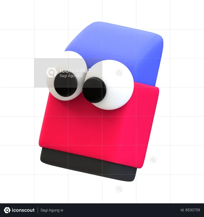 Borracha de desenho animado  3D Icon