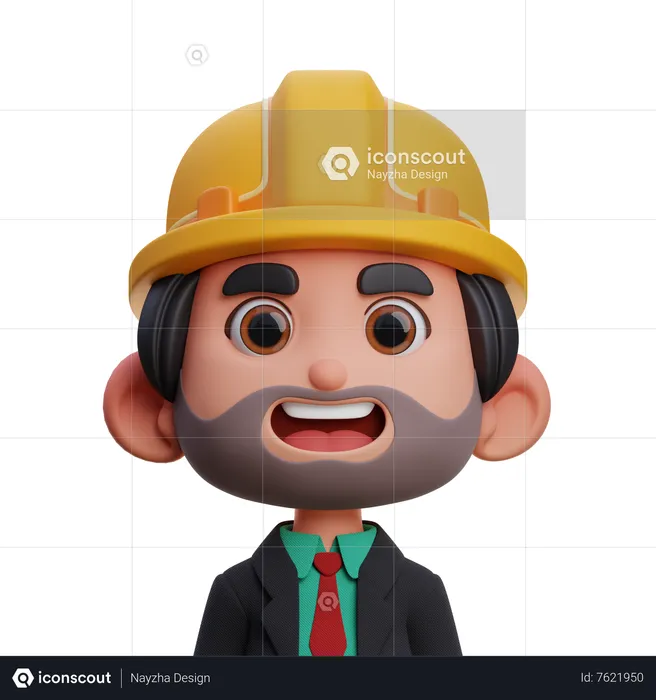 Bos Engineer  3D Icon