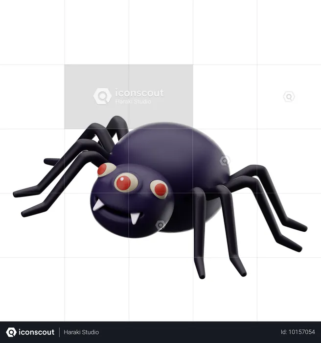 Böse Spinne  3D Icon