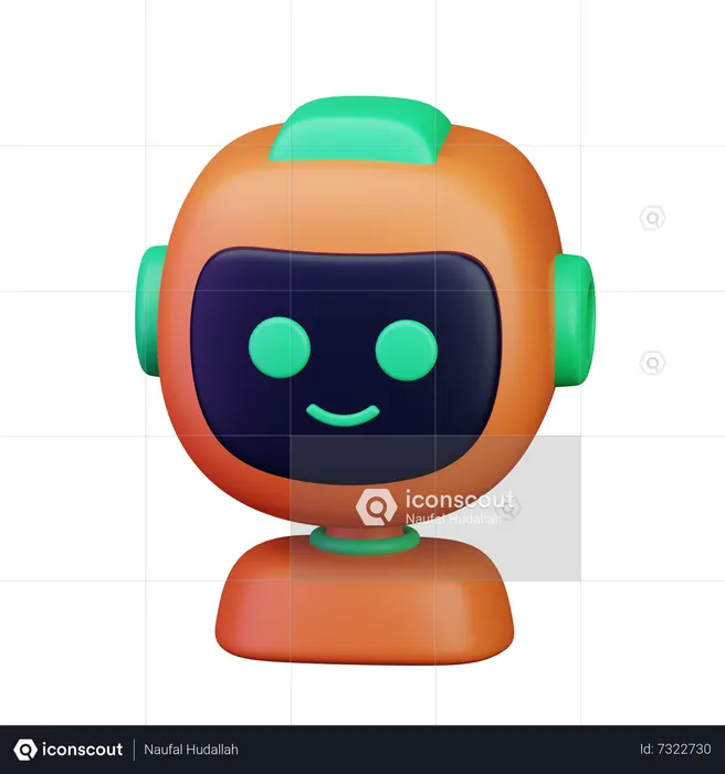 Bot  3D Icon