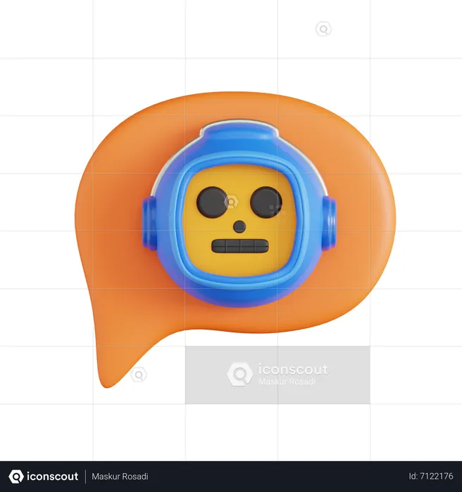 Bot Assistant  3D Icon