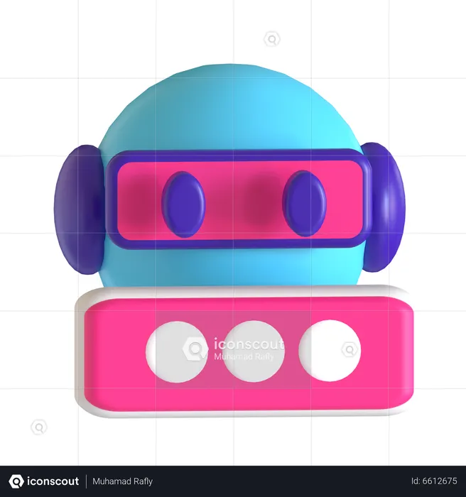 Bot de discussion  3D Icon
