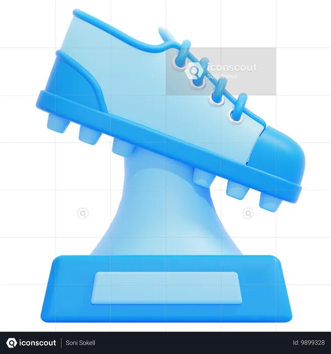 Trofeo de bota  3D Icon