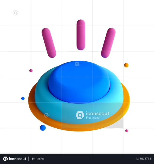 Botão  3D Icon