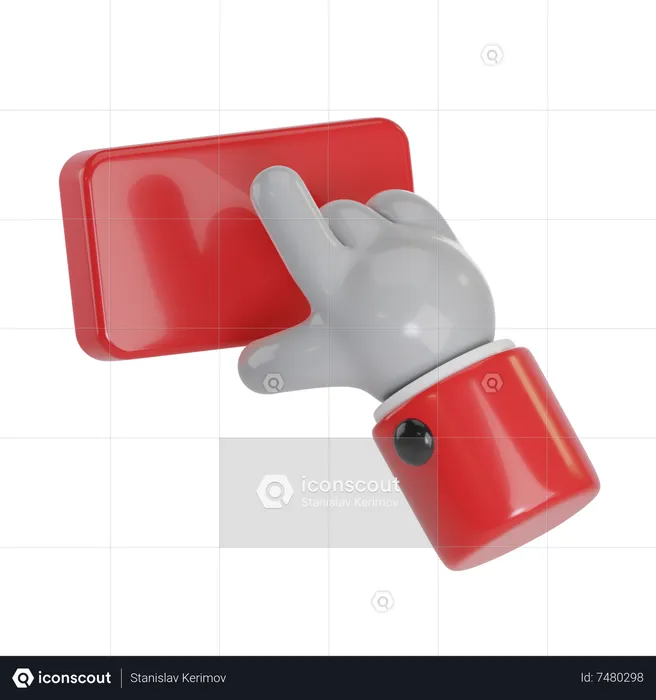 Botão  3D Icon