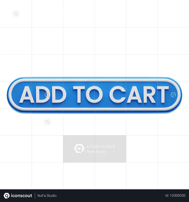 Botão Adicionar ao carrinho  3D Icon