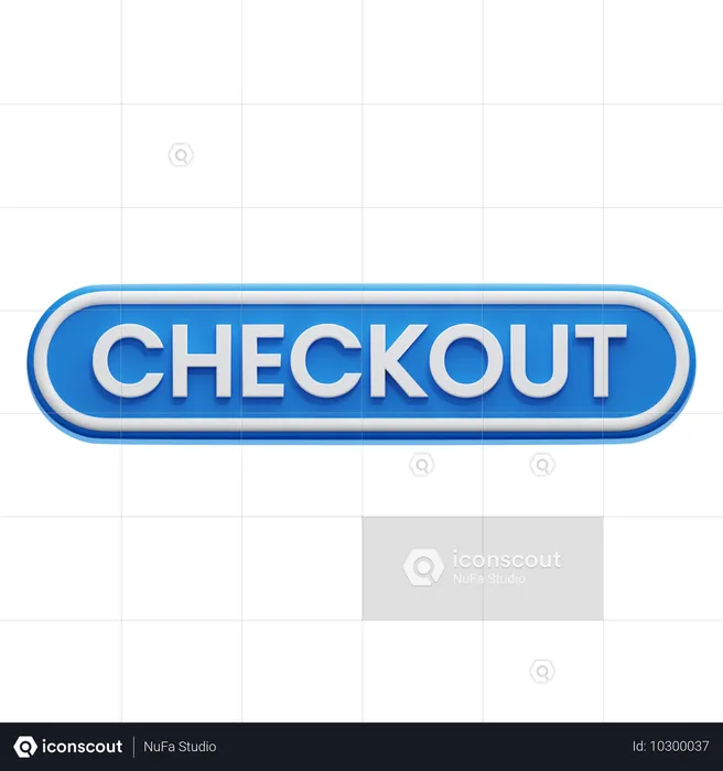 Botão de finalização de compra  3D Icon