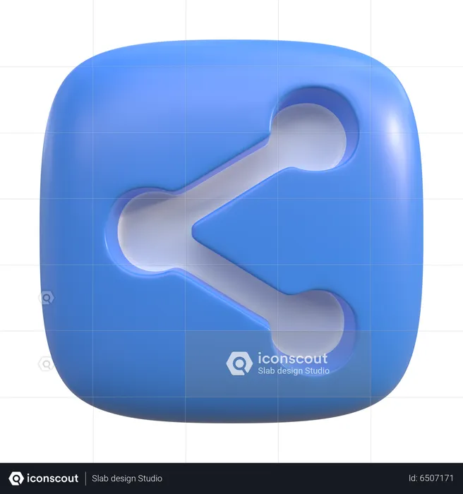 Botão de compartilhamento  3D Icon