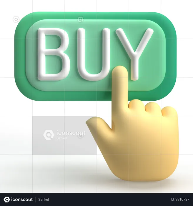 Botão comprar  3D Icon