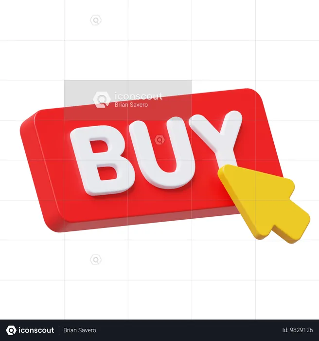 Botão comprar  3D Icon