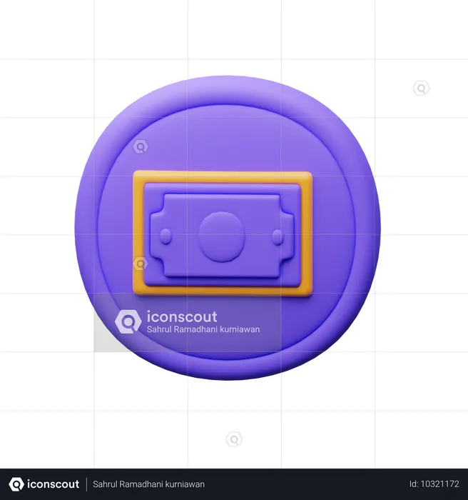 Botão de pagamento  3D Icon