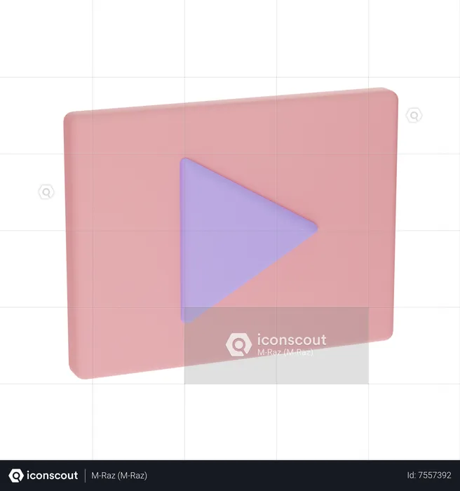 Botão Reproduzir  3D Icon