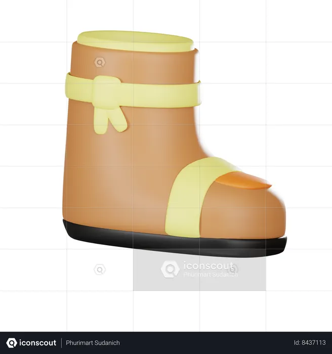 Botas  3D Icon