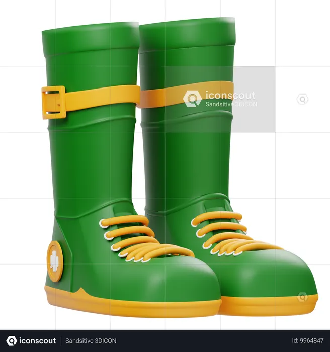 Botas  3D Icon
