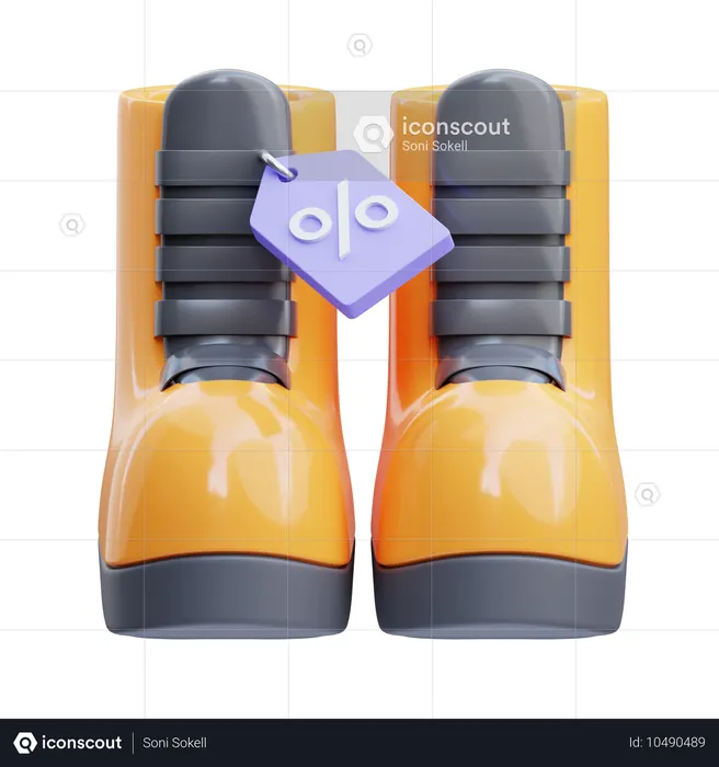 Botas  3D Icon