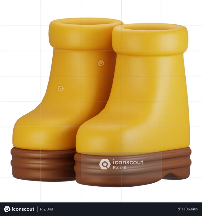 Botas  3D Icon