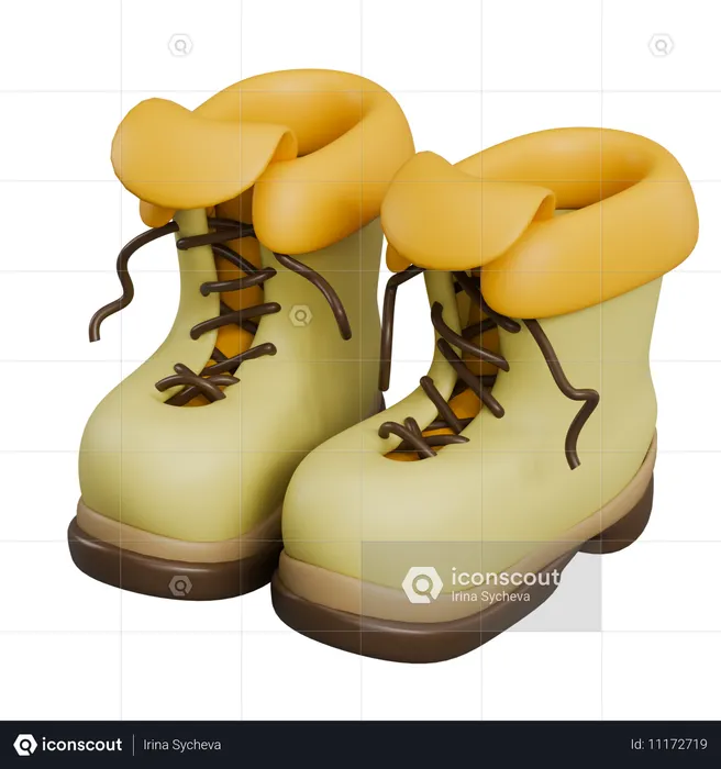 Botas  3D Icon