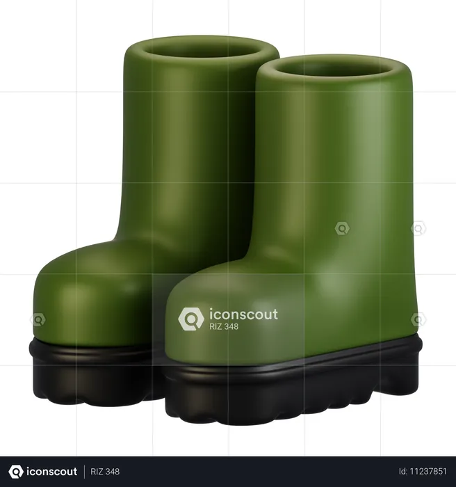 Botas  3D Icon