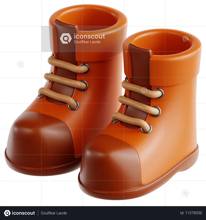 Botas  3D Icon
