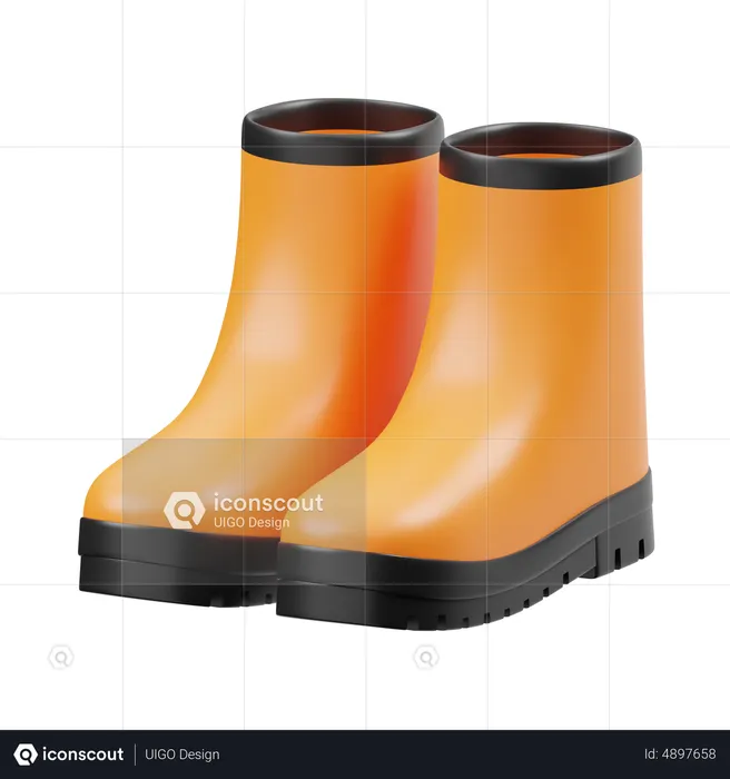 Botas de borracha  3D Icon