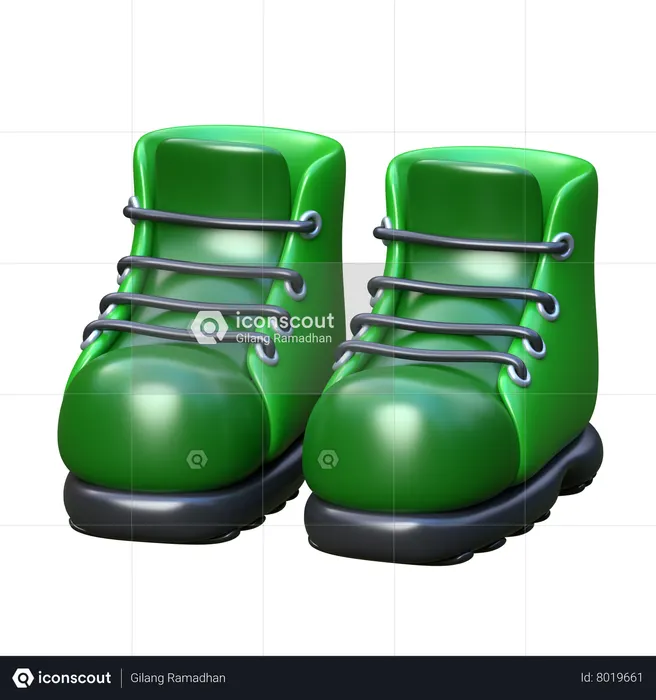 Botas de caminhada  3D Icon