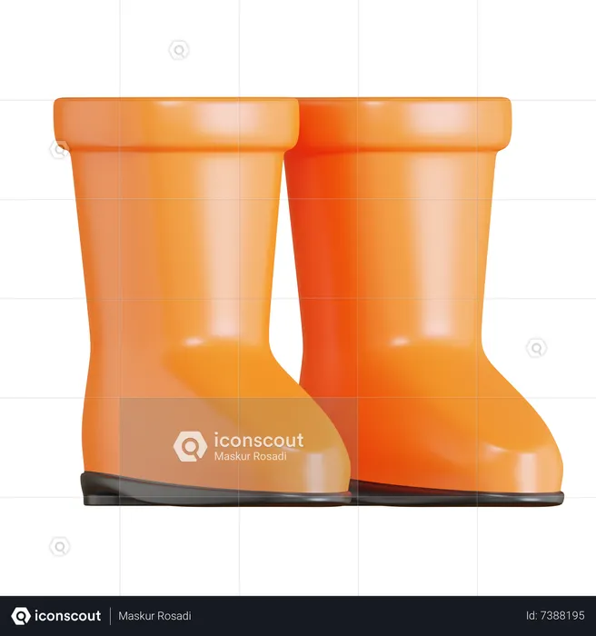 Botas de jardinagem  3D Icon