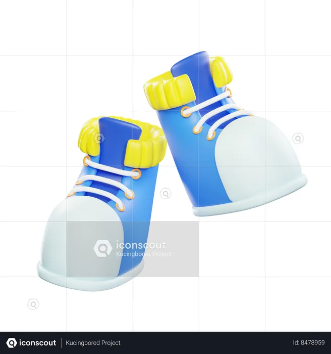 Botas de nieve  3D Icon