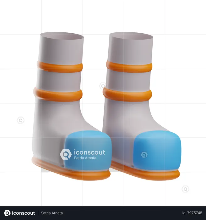 Botas espaciais  3D Icon