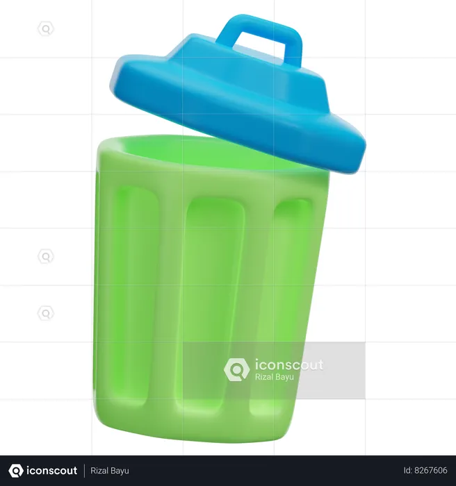 Bote de basura  3D Icon