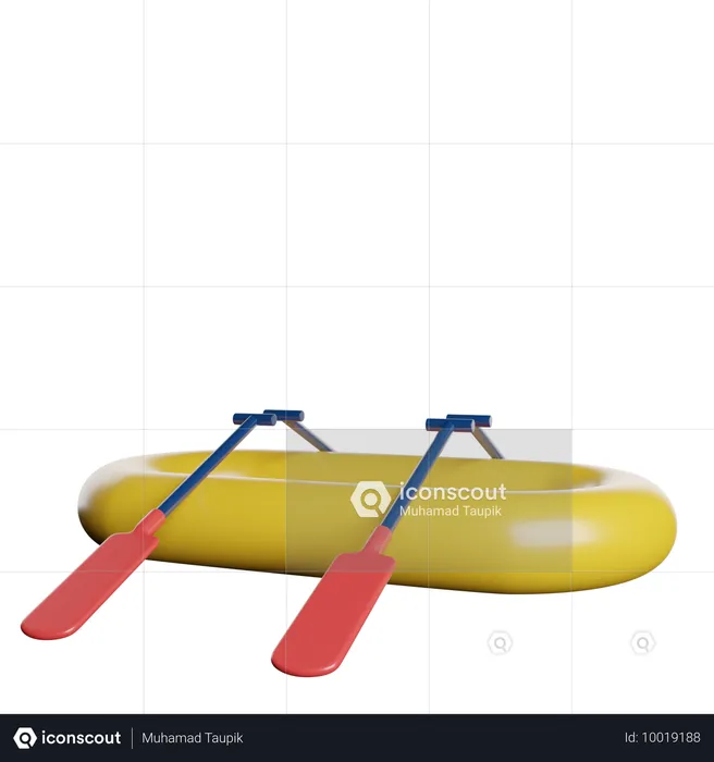 Bote salva vidas  3D Icon