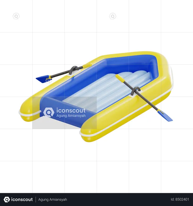 Bote salvavidas  3D Icon