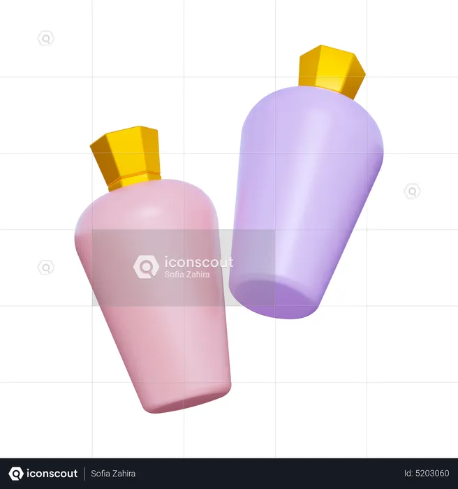 Botella cosmética  3D Icon