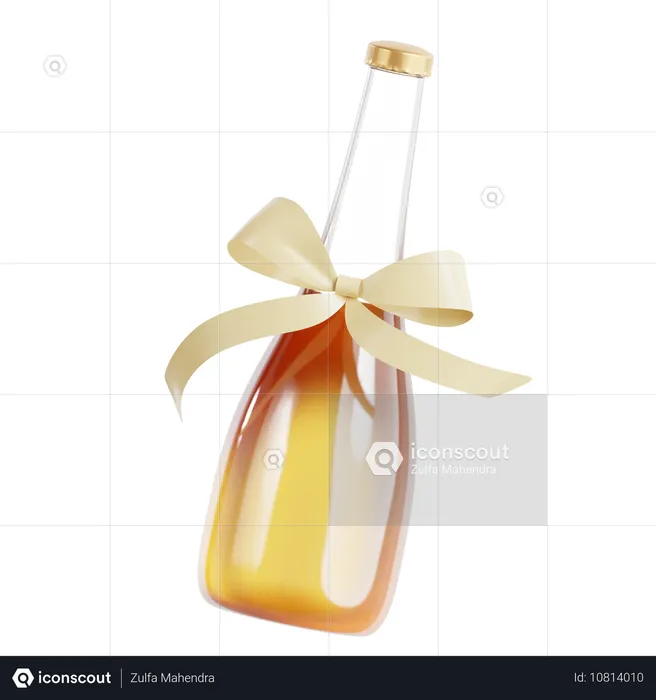 Botella de boda  3D Icon