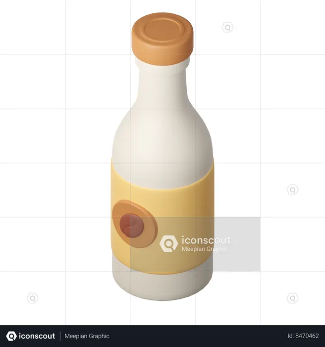 Botella de cafe  3D Icon