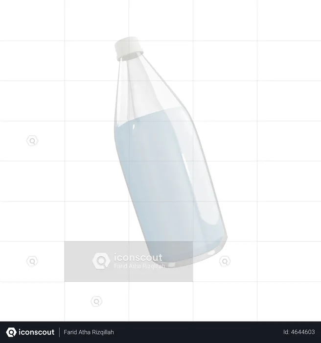 Botella de leche  3D Illustration