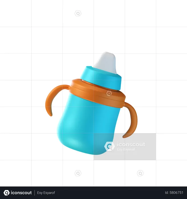 Botella de leche  3D Icon