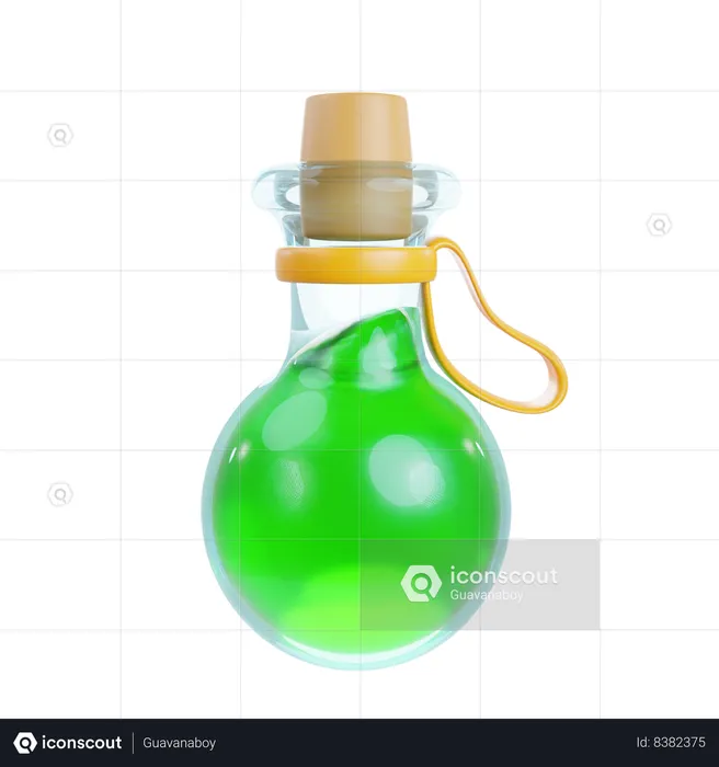 Botella de poción  3D Icon