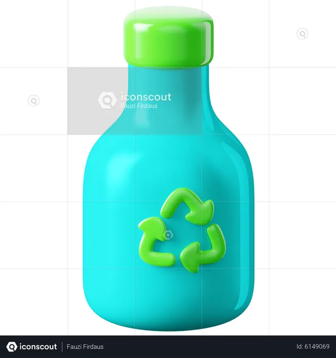 Botella reutilizable  3D Icon