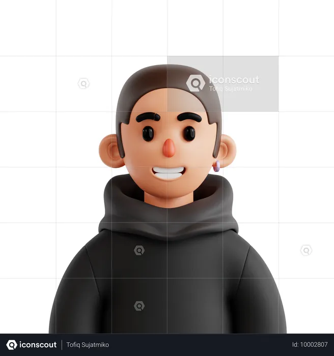 Chico con estilo  3D Icon