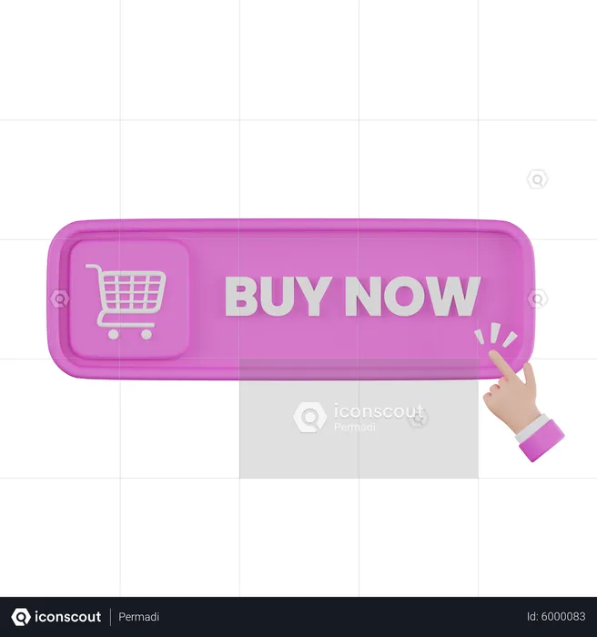 Botón comprar ahora  3D Icon