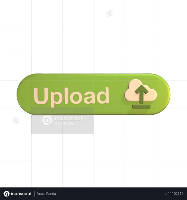Botón subir  3D Icon