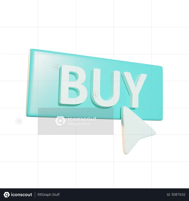 Botón de compra  3D Icon