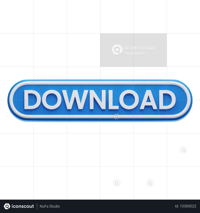 Botón Descargar  3D Icon