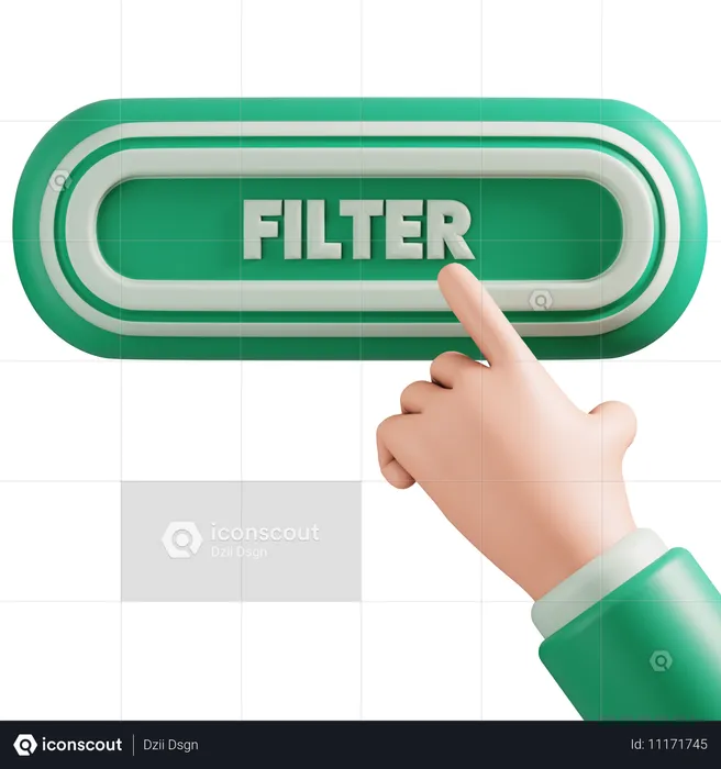 Botón de filtro  3D Icon