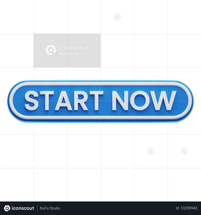 Botón empezar ahora  3D Icon