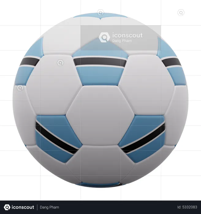 Botswana Ball Flag 3D Icon