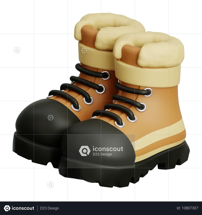 Bottes d'hiver  3D Icon