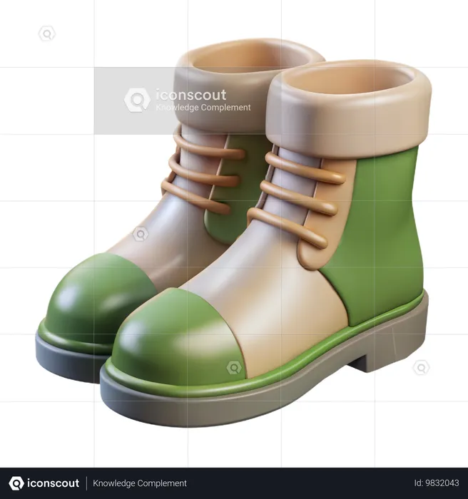 Bottes de combat  3D Icon